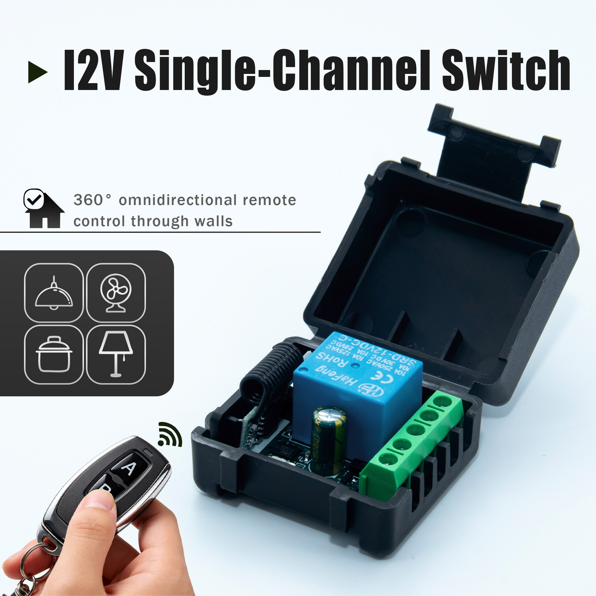 Rf 433Mhz Module - مفتاح تحكم عن بعد لاسلكي بتردد