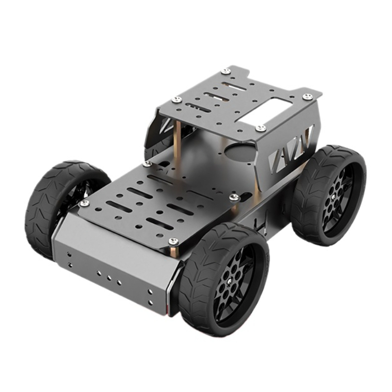 Diy Robot Electronics Kit - عربة كهربائية بأربع عجلات بإطار من