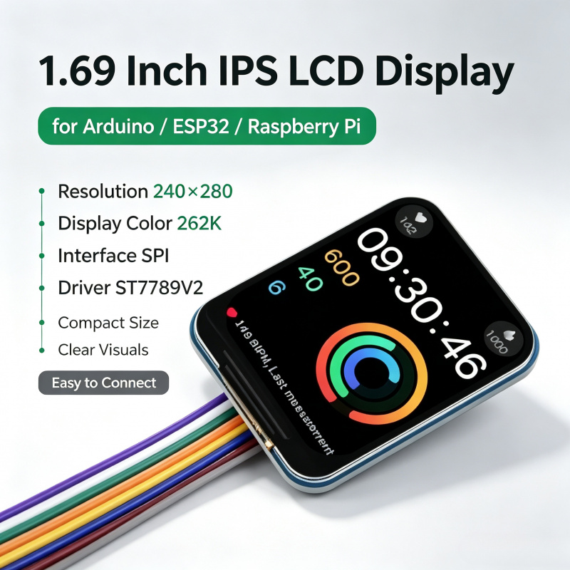 Raspberry Pi Zero - وحدة شاشة LCD IPS مقاس 1.69