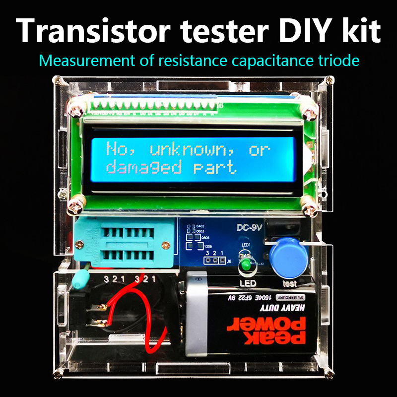Diy Electronics Test Equipment - طقم اختبار الترانزستور المقاومة السعة الصمام