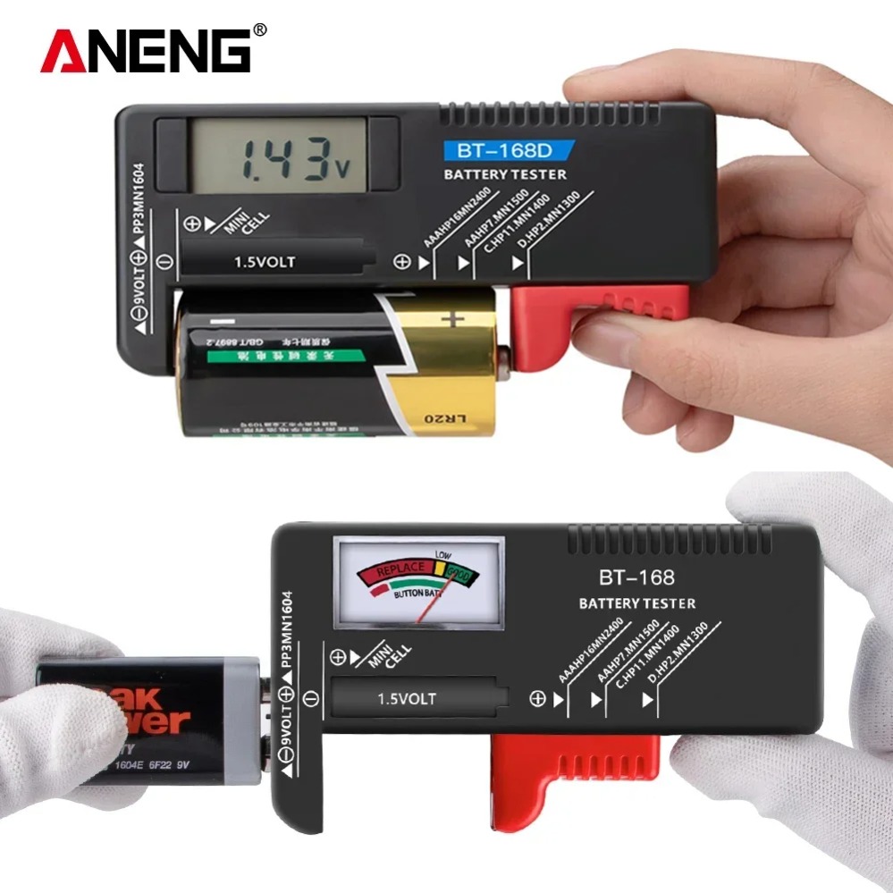 Diy Electronics Test Equipment - جهاز اختبار البطارية الرقمي ANENG BT-168/
