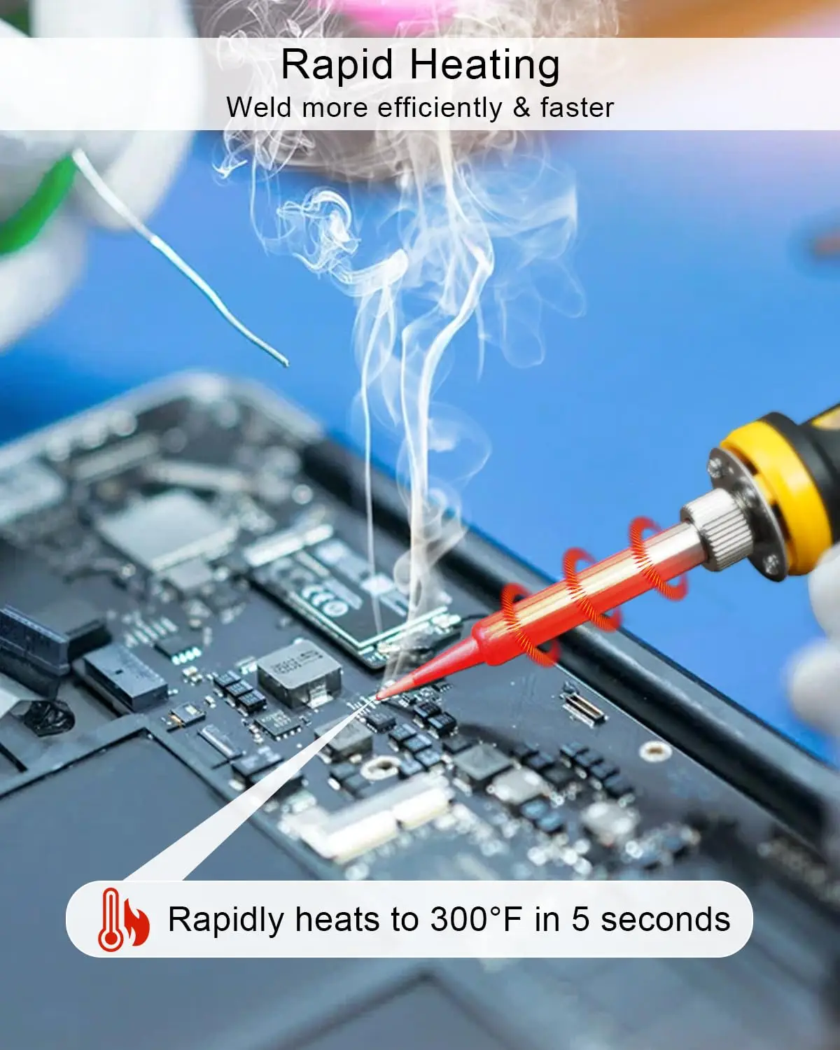 مجموعة مكواة لحام محمولة متواف - مراجعة Diy Electronics Tools وسعره