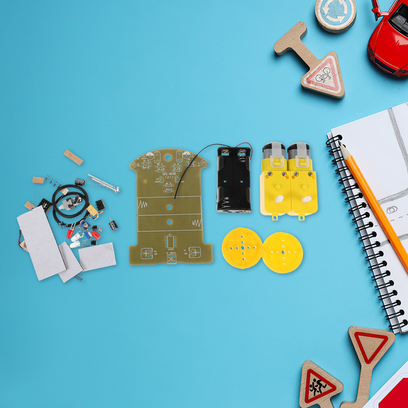 مجموعة سيارة روبوت تتبع الخط ل - مراجعة Diy Robot Electronics Kit وسعره