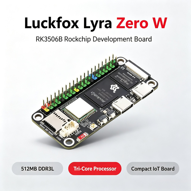 لوحة Luckfox Lyra Zero W RK350 - مراجعة Raspberry Pi Zero وسعره