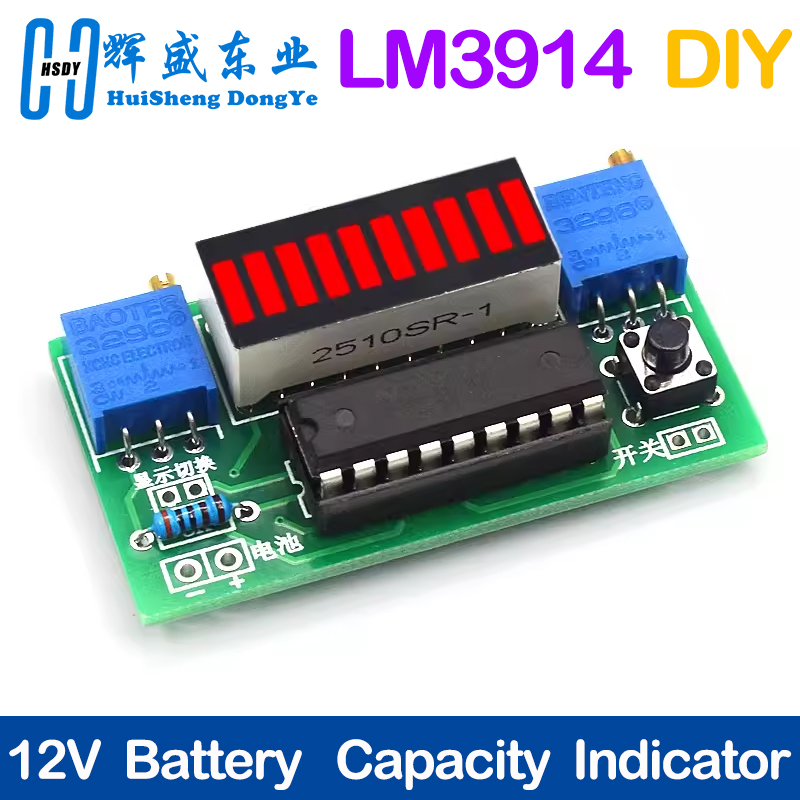 LM3914 10 قطعة 3.7 فولت ليثيوم - مراجعة Diy Electronics Test Equipment وسعره