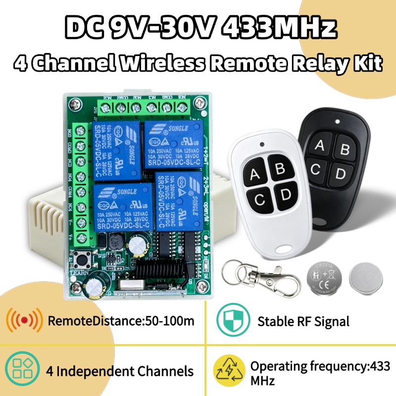 جهاز تحكم عن بعد لاسلكي عالمي  - مراجعة Rf 433Mhz Module وسعره