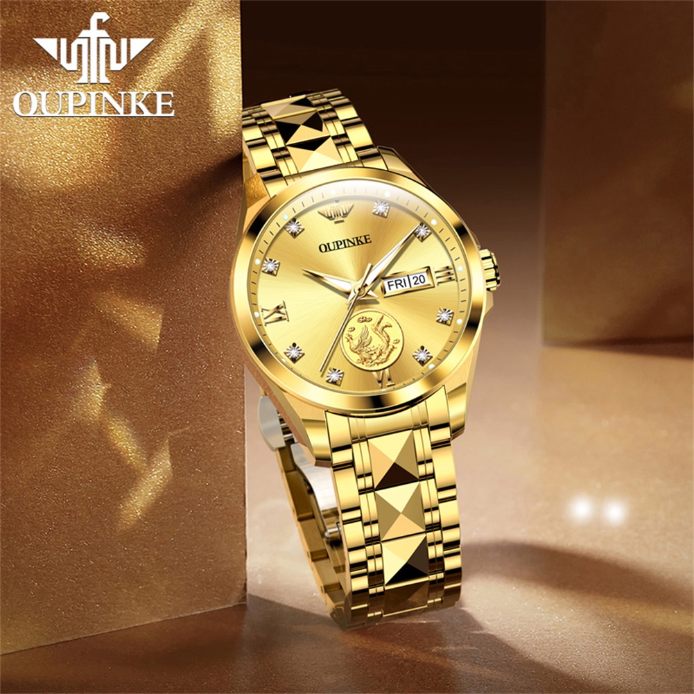 OUPINKE 3259 الذهب الحقيقي ساع - مراجعة Push Button Tactile وسعره