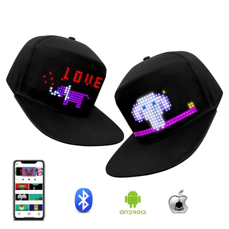 قبعة ذكية بشاشة LED للتحكم عبر - مراجعة Diy Electronics Logo وسعره