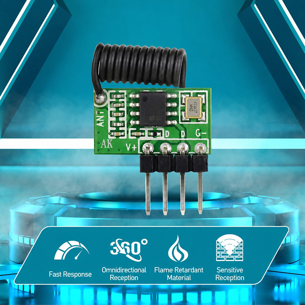 وحدة استقبال RF سوبرهيتودرين 3 - مراجعة Rf 433Mhz Module وسعره