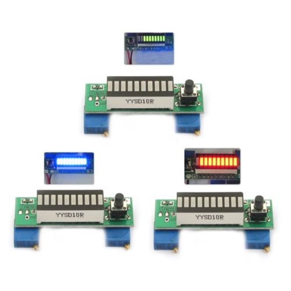 LM3914 10 قطعة 3.7 فولت ليثيوم - مراجعة Diy Electronics Test Equipment وسعره