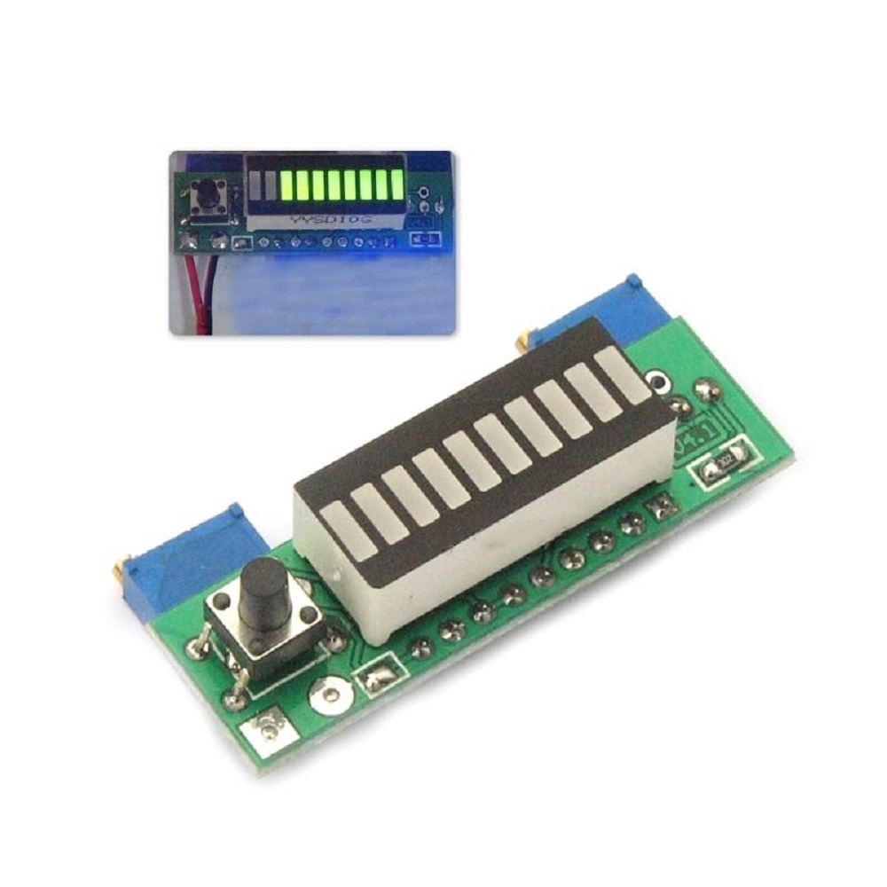 LM3914 10 قطعة 3.7 فولت ليثيوم - مراجعة Diy Electronics Test Equipment وسعره