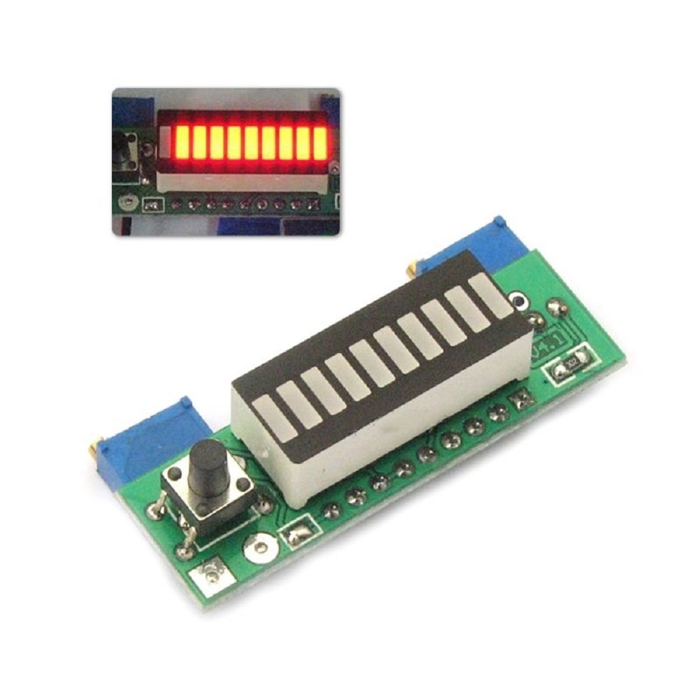 LM3914 10 قطعة 3.7 فولت ليثيوم - مراجعة Diy Electronics Test Equipment وسعره